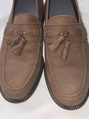Men's Brown Tassel Loafers - Classic Slip-On Dress Shoes- ELEVATED